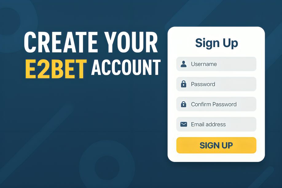 Create Your E2bet Account