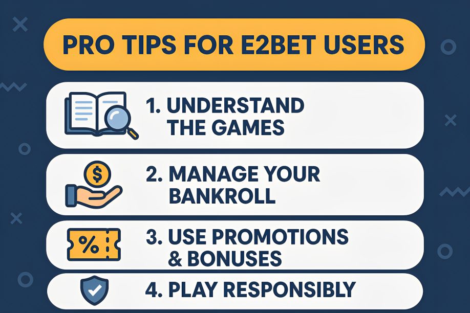 Pro Tips for E2bet Users