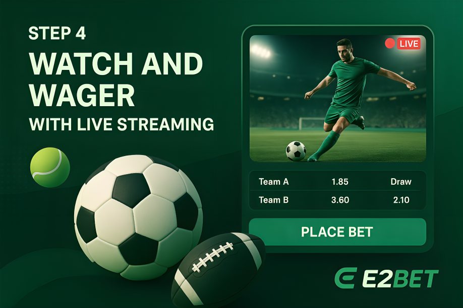 Step 4: Watch and Wager with Live Streaming
