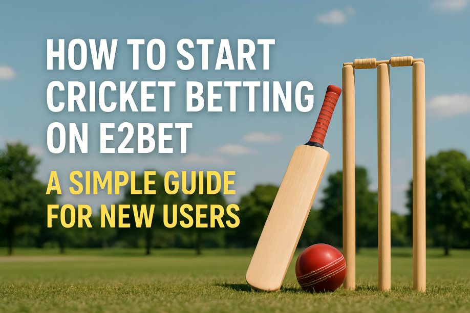 How To Start Cricket Betting On E2bet: A Simple Guide For New Users