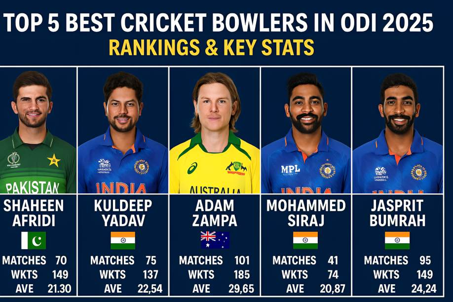 Top 5 Best Cricket Bowlers In ODI 2025: Rankings & Key Stats