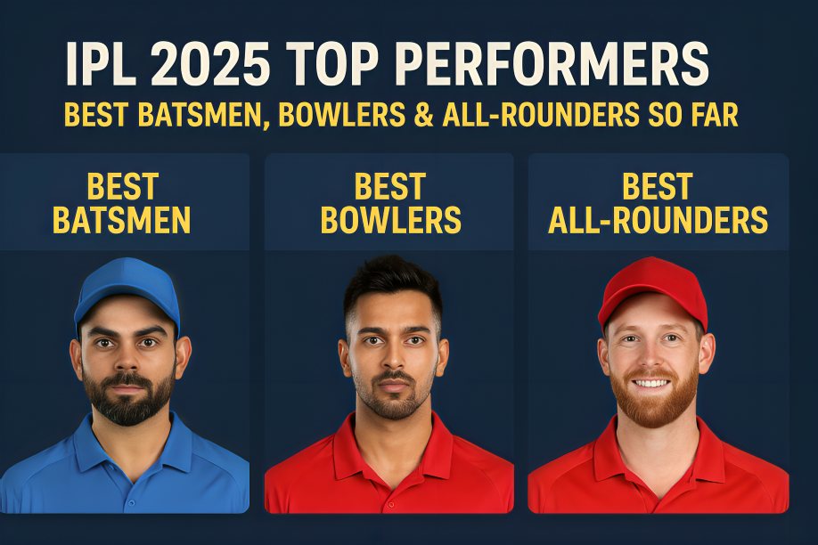 IPL 2025 Top Performers: Best Batsmen, Bowlers & All-Rounders So Far